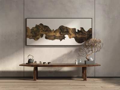 新中式装饰画3D模型下载